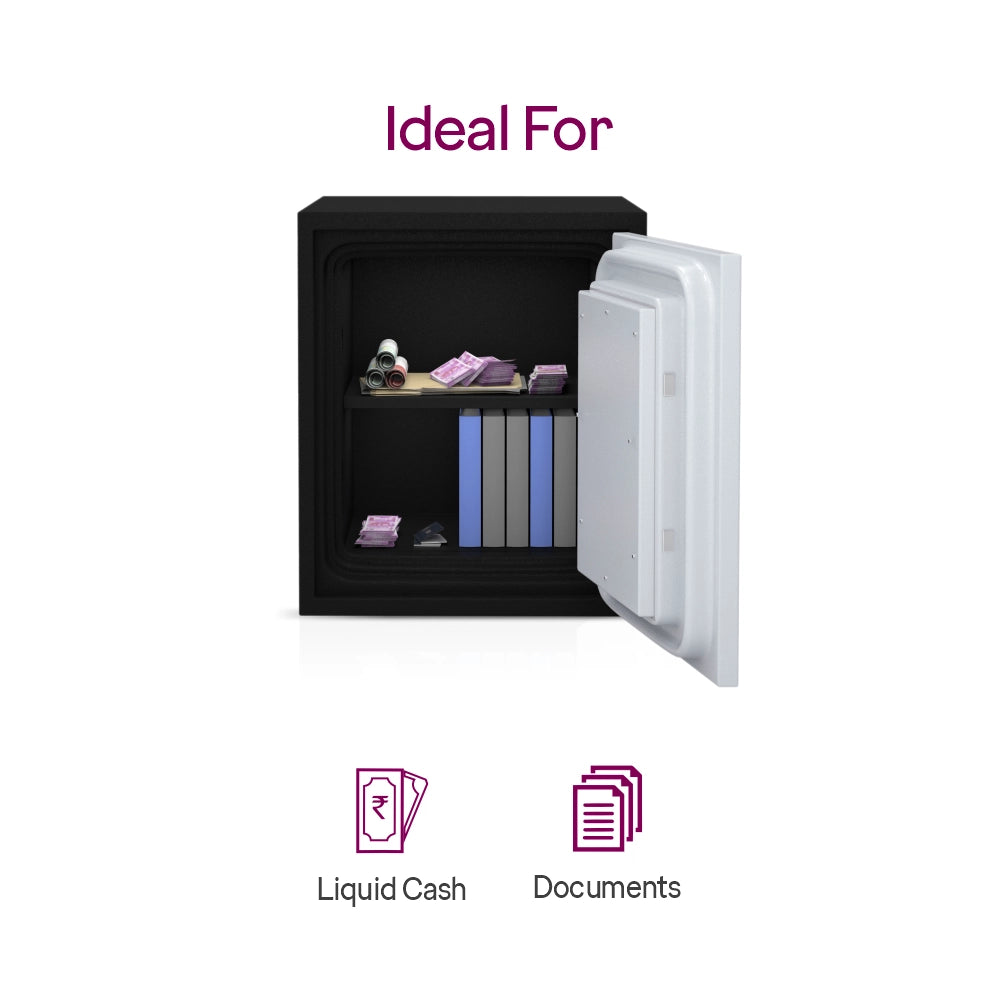 Safire 40L Fire-Resistant Home Locker with Key Lock