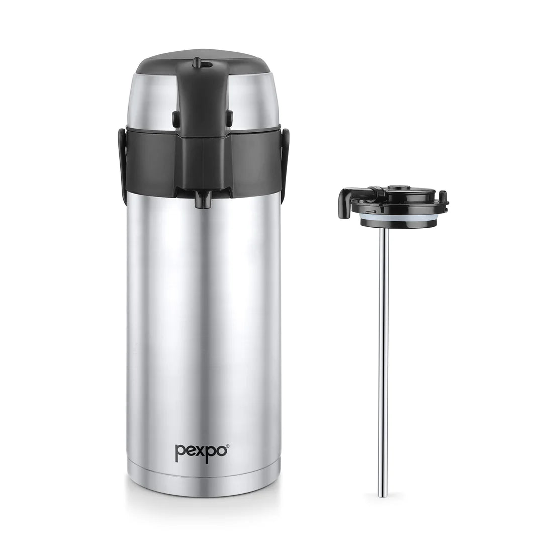 Pexpo AquaPort Double Walled Vacuum Insulated -Coffee/Tea Carafe Heat & Cold Retention 2500 ML
