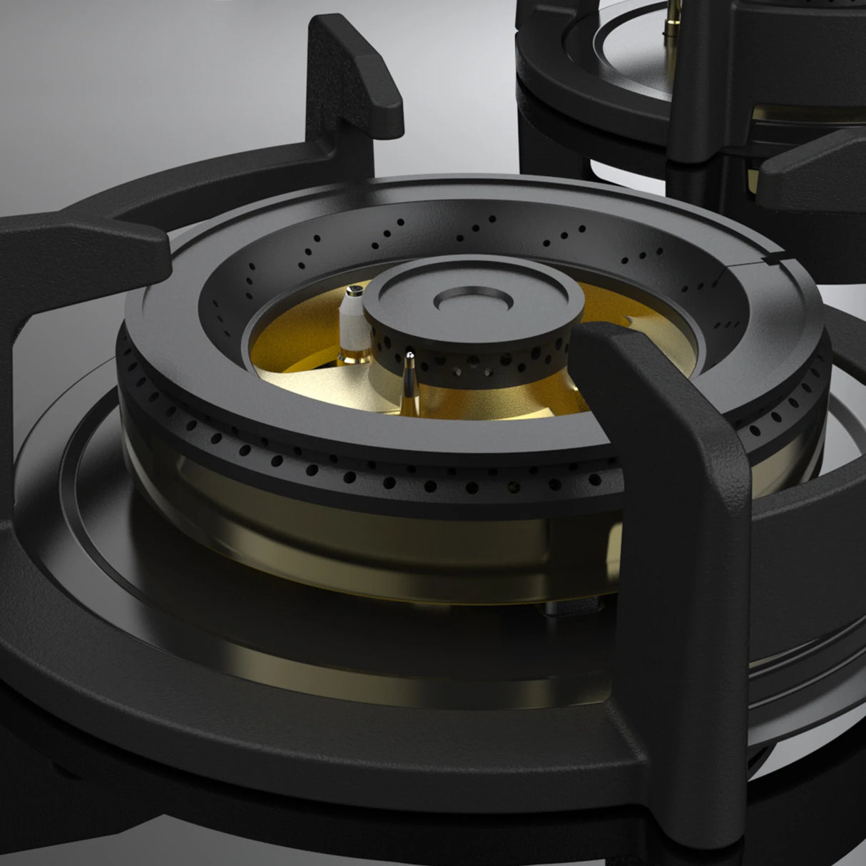 ASF 94TM 4 Burner Built-In Hob with Digital Timer, Triple Flame Burners & Flame Failure Device