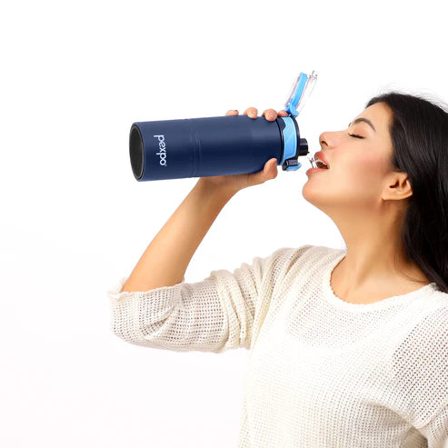 Pexpo Atlas Hot & Cold Water Bottle 940 ML Denim Blue