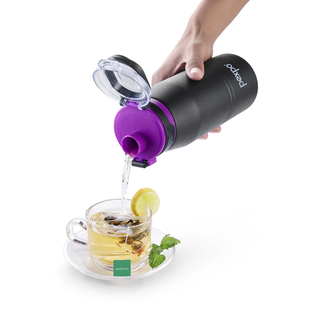 Pexpo Atlas Hot & Cold Water Bottle 940 ML Knight Black