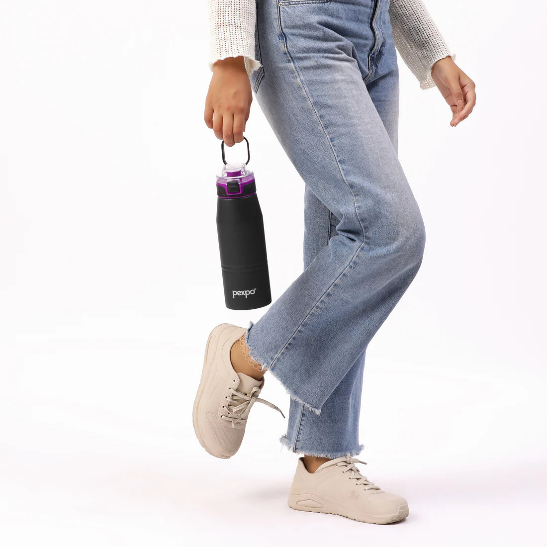 Pexpo Atlas Hot & Cold Water Bottle 940 ML Knight Black