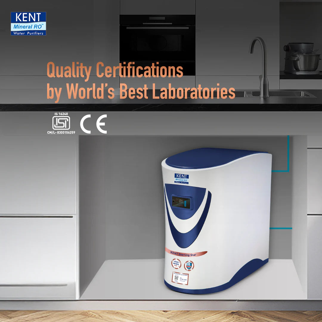Sterling Star Under the Counter RO Water Purifier – RO+UV+UF+TDS Control+Alkaline+Copper, Digital Purity Display, 6L