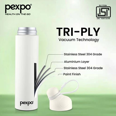 Pexpo Pearl Hot & Cold Water Bottle 500 PINK