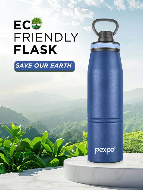 Pexpo Altros Hot & Cold Water Bottle 940ML DENIM BLUE