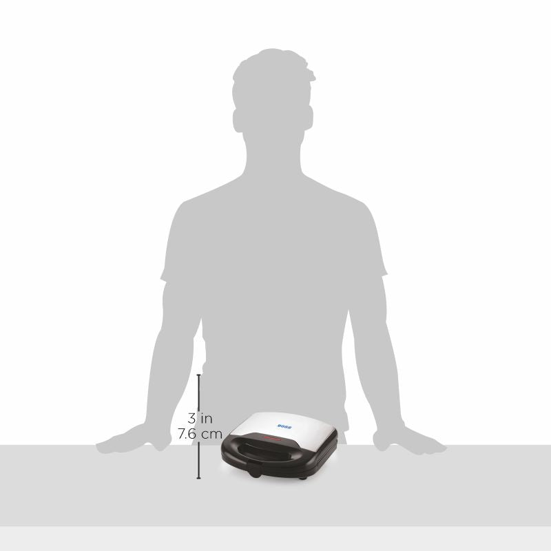 BOSS Crunchy 750 Watts Sandwich Toaster with Fixed Toast Plates B538