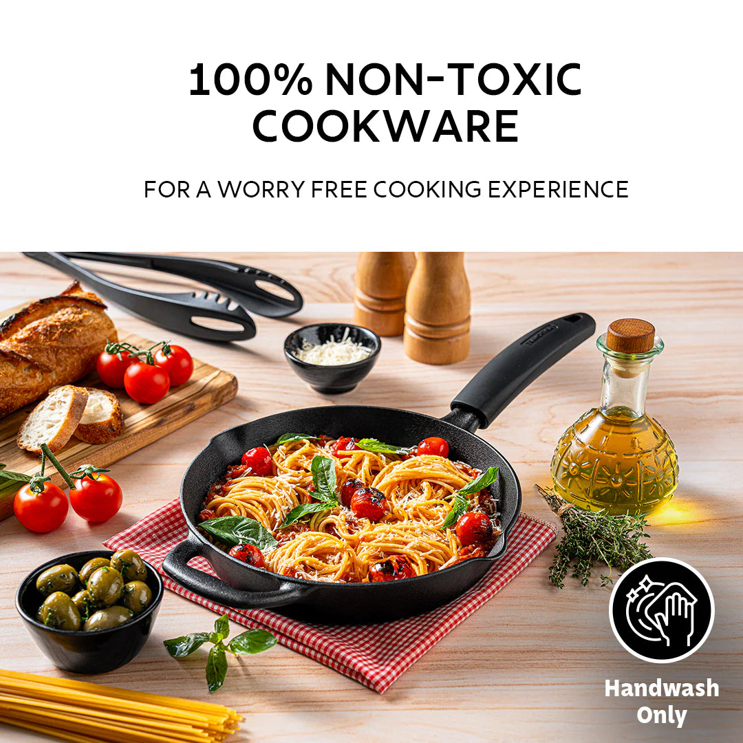 Tramontina Titanex 24 cm Pre-Seasoned Cast Iron Fry Pan