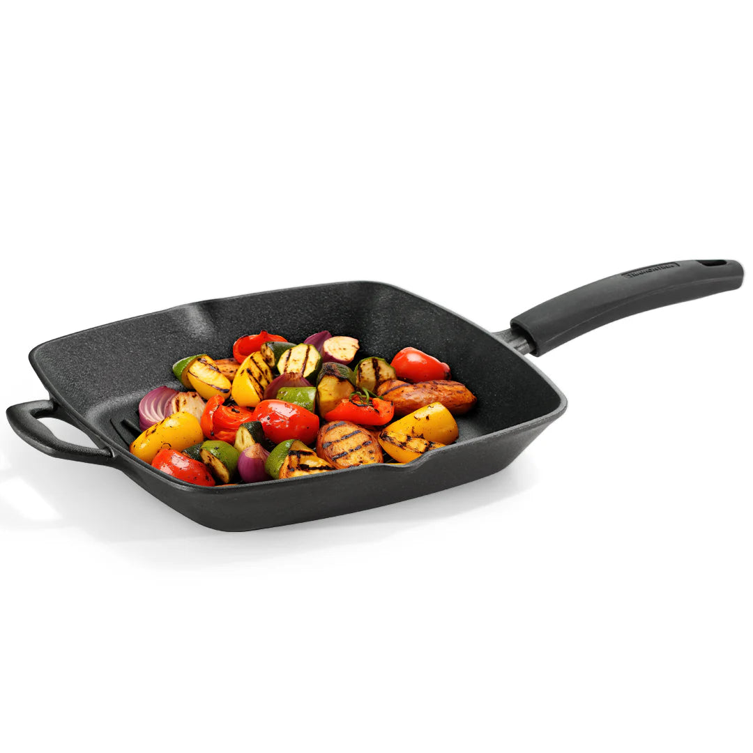Tramontina Titanex 27 cm Pre-Seasoned Cast Iron Grill Pan