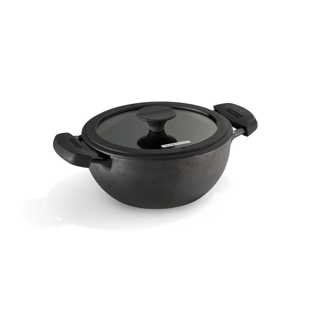 Tramontina Titanex 20 cm Pre-Seasoned Cast Iron Deep Kadai – 2.3L