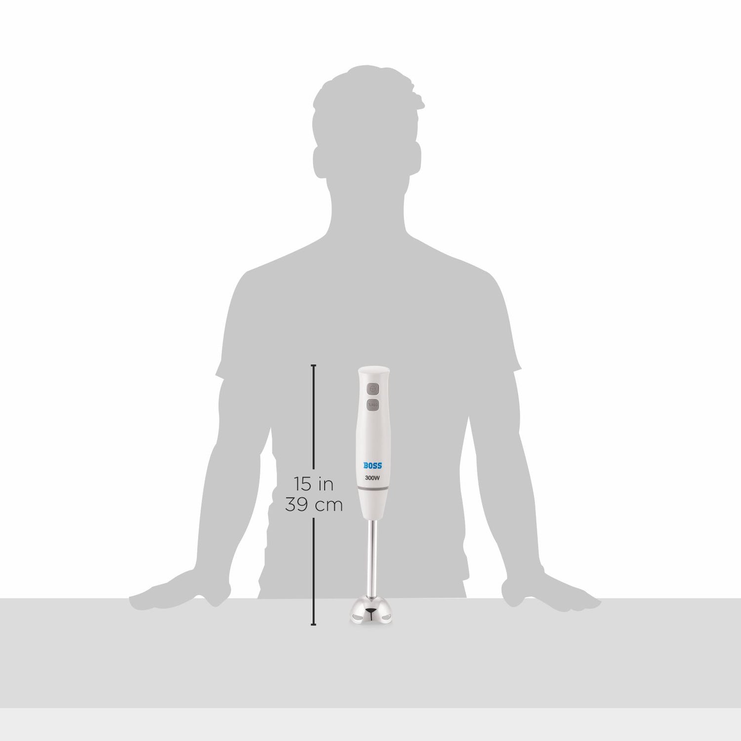 Sparkle 300W Hand Blender – Variable Speed, Stainless Steel Blades, Wall-Mounting Stand, B141