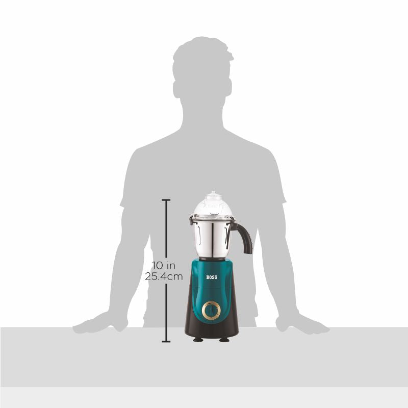 Crown 750W Mixer Grinder with Powerful Motor, 3 SS Jars, B242