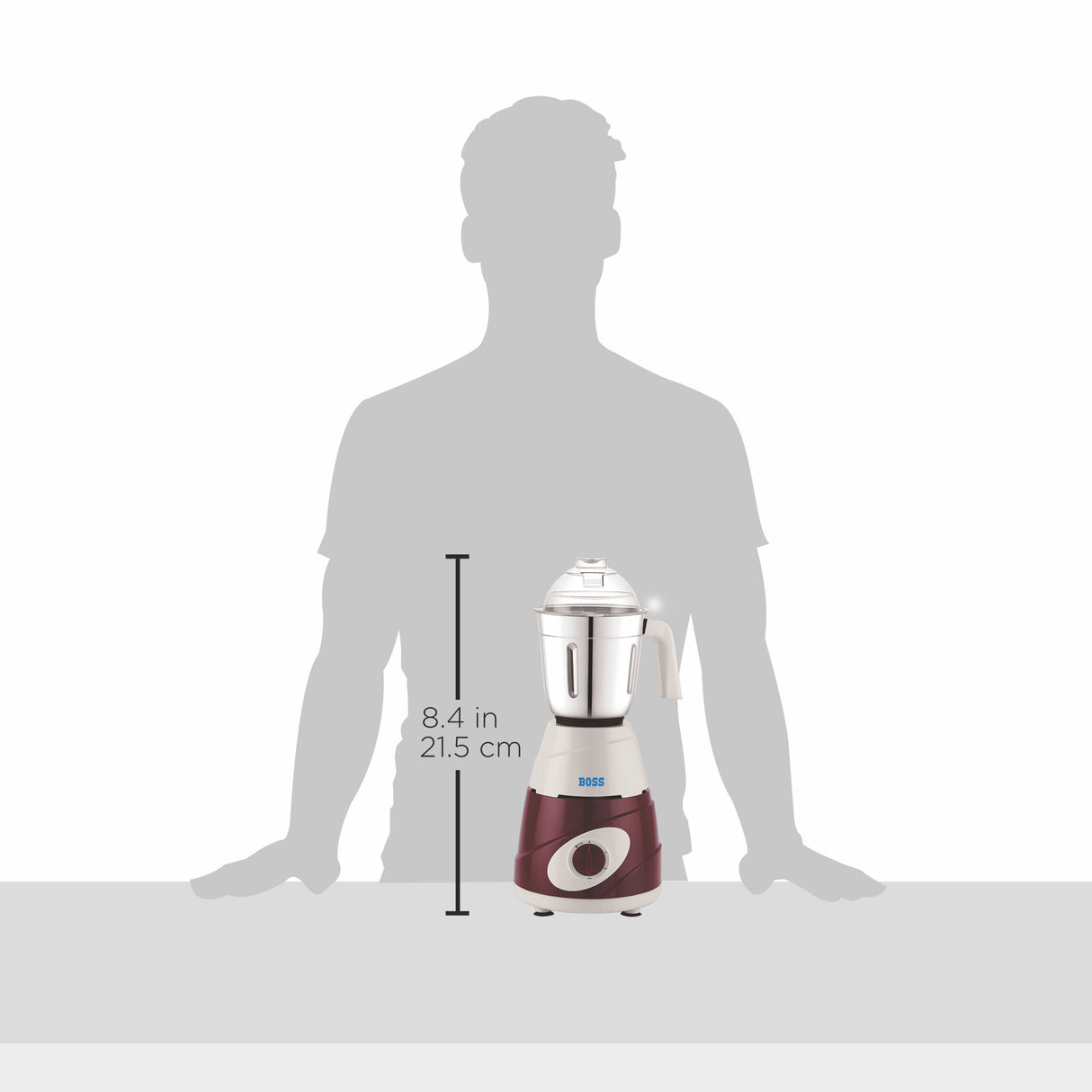 Thunder 550W Mixer Grinder with Powerful Motor, 3 SS Jars B272