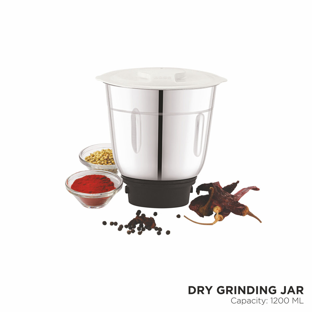 Thunder 550W Mixer Grinder with Powerful Motor, 3 SS Jars B272