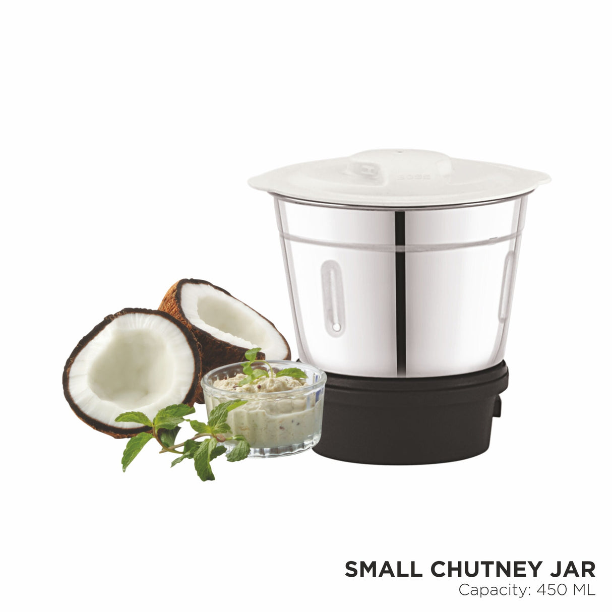 Thunder Deluxe 550W Mixer Grinder with Powerful Motor, 3 SS Jars, 5 years warranty