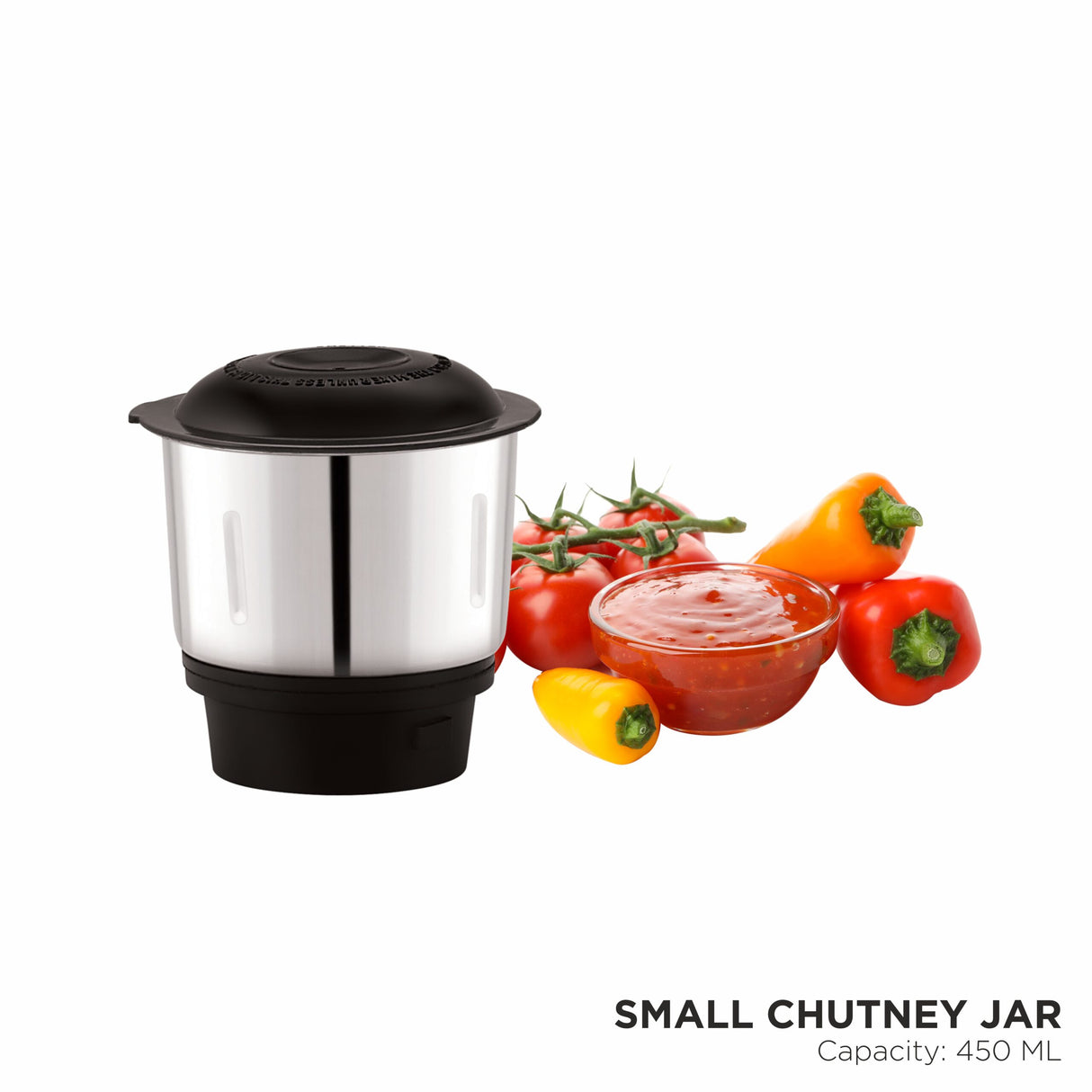 Bravo 500W Mixer Grinder with Powerful Motor, 3 SS Jars B274