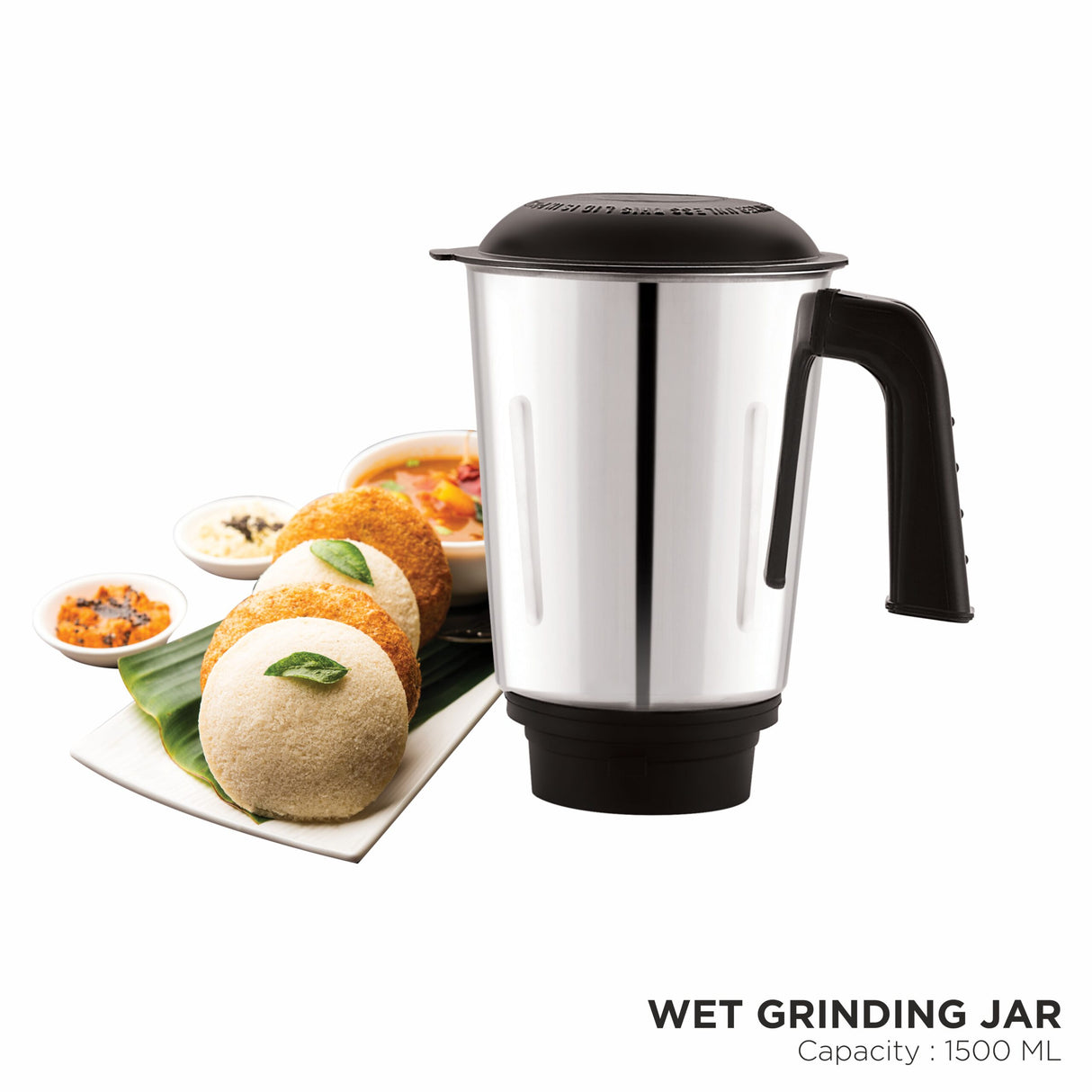 Bravo 500W Mixer Grinder with Powerful Motor, 3 SS Jars B274