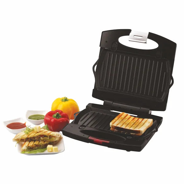 BOSS Griller Toaster 2-in-1 Sandwich Maker, 700 Watts, with Detachable Plates for Toast & Grill B501