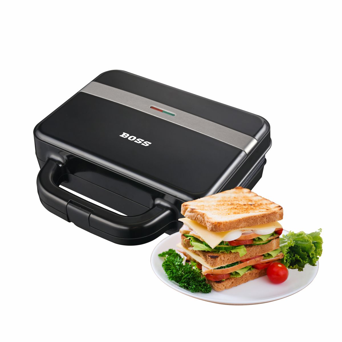 BOSS SuperSub Large & Deep Fixed Toaster Plates, 1000 Watts, Black B543-T