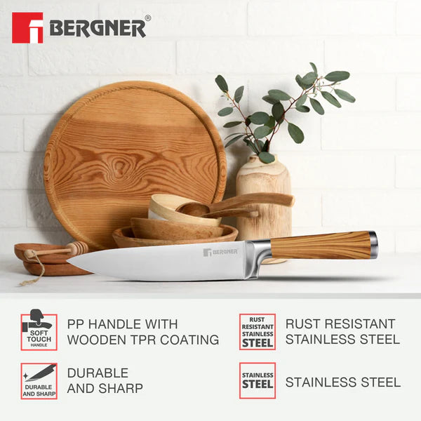 Olive Garden Stainless Steel 3 Pcs Knife Set, Ideal for Cutting, Dicing, Slicing etc BG-39194