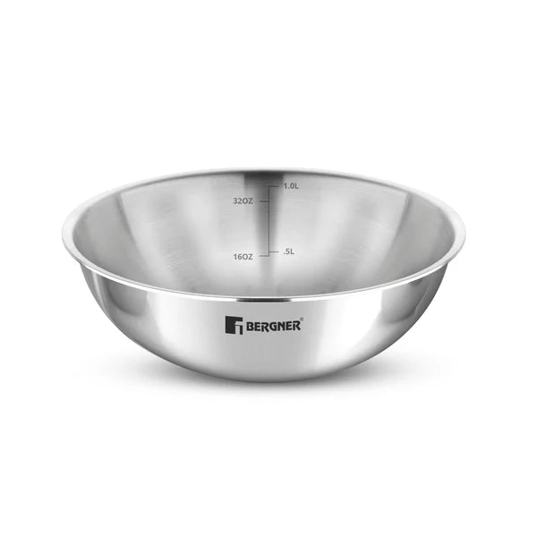 Argent Tri-Ply Stainless Steel 18cm Tasra without Lid, Less Oil Use - Induction Bottom BGIN-1221