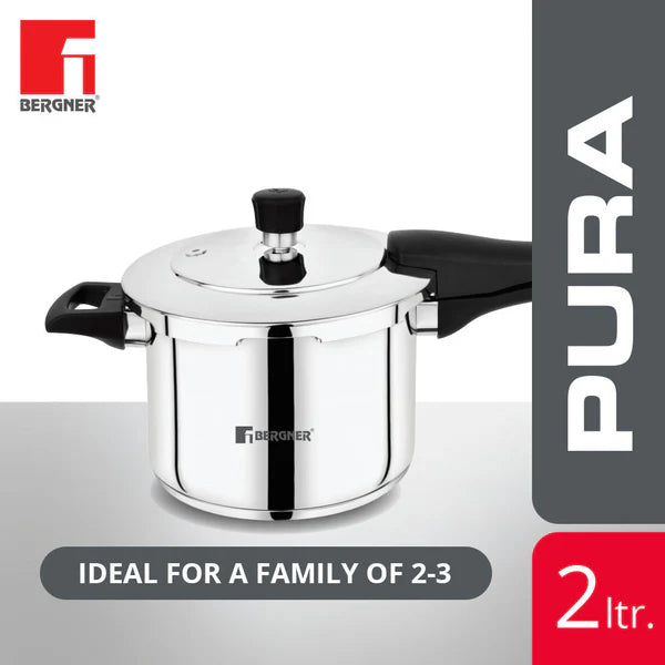 Pura Stainless Steel Outer Lid Pressure Cooker, Tri-Ply Induction Bottom BGIN-1861