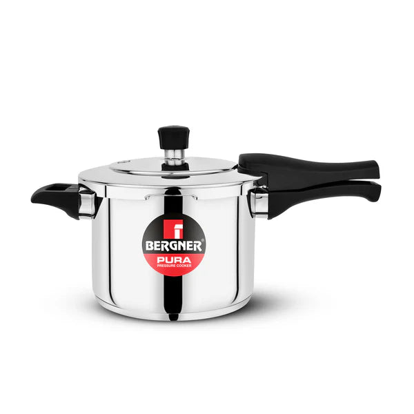 Pura Stainless Steel Outer Lid Pressure Cooker, Tri-Ply Induction Bottom BGIN-1862
