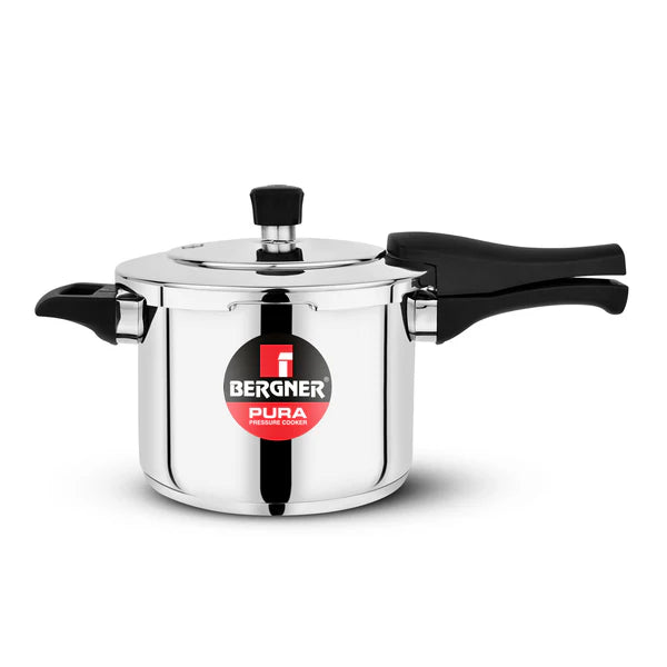 Pura Stainless Steel Outer Lid Pressure Cooker, Tri-Ply Induction Bottom BGIN-1864