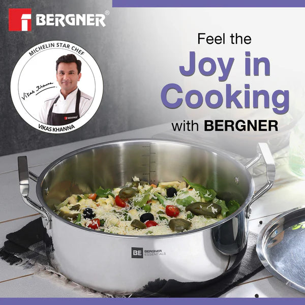 BGIN-6258  BIRYANI POT WITH LID  24cm - 3.5L
