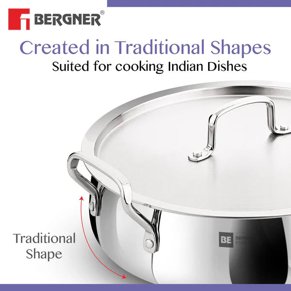 Bergner BGIN-6297  BIRYANI HANDI  24cm - 4L, Max - 4.4L