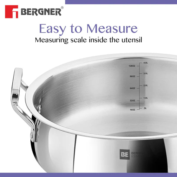 Bergner BGIN-6297  BIRYANI HANDI  24cm - 4L, Max - 4.4L