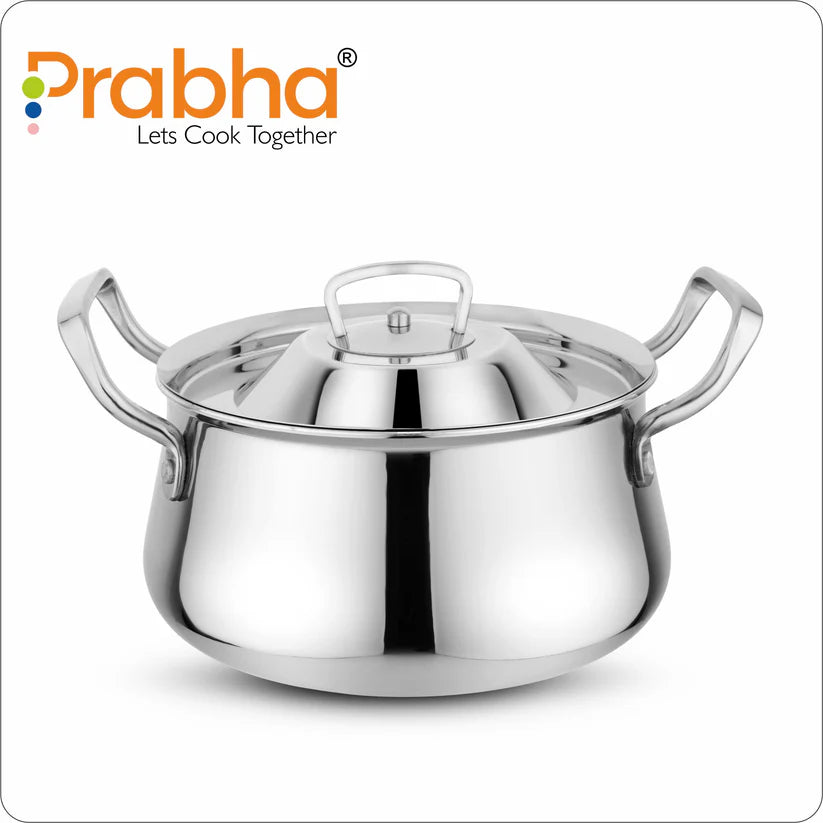 Elante Tri-Ply Biryani Handi With Lid – 2.8L, 18cm