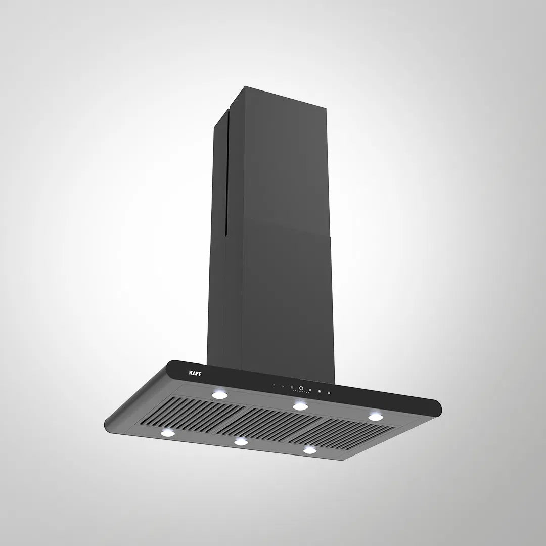 CANARY 90 DC (IS) 90cm Island Chimney with Smart Auto Clean, BLDC Motor, 1480 m³/hr Airflow & Baffle Filter