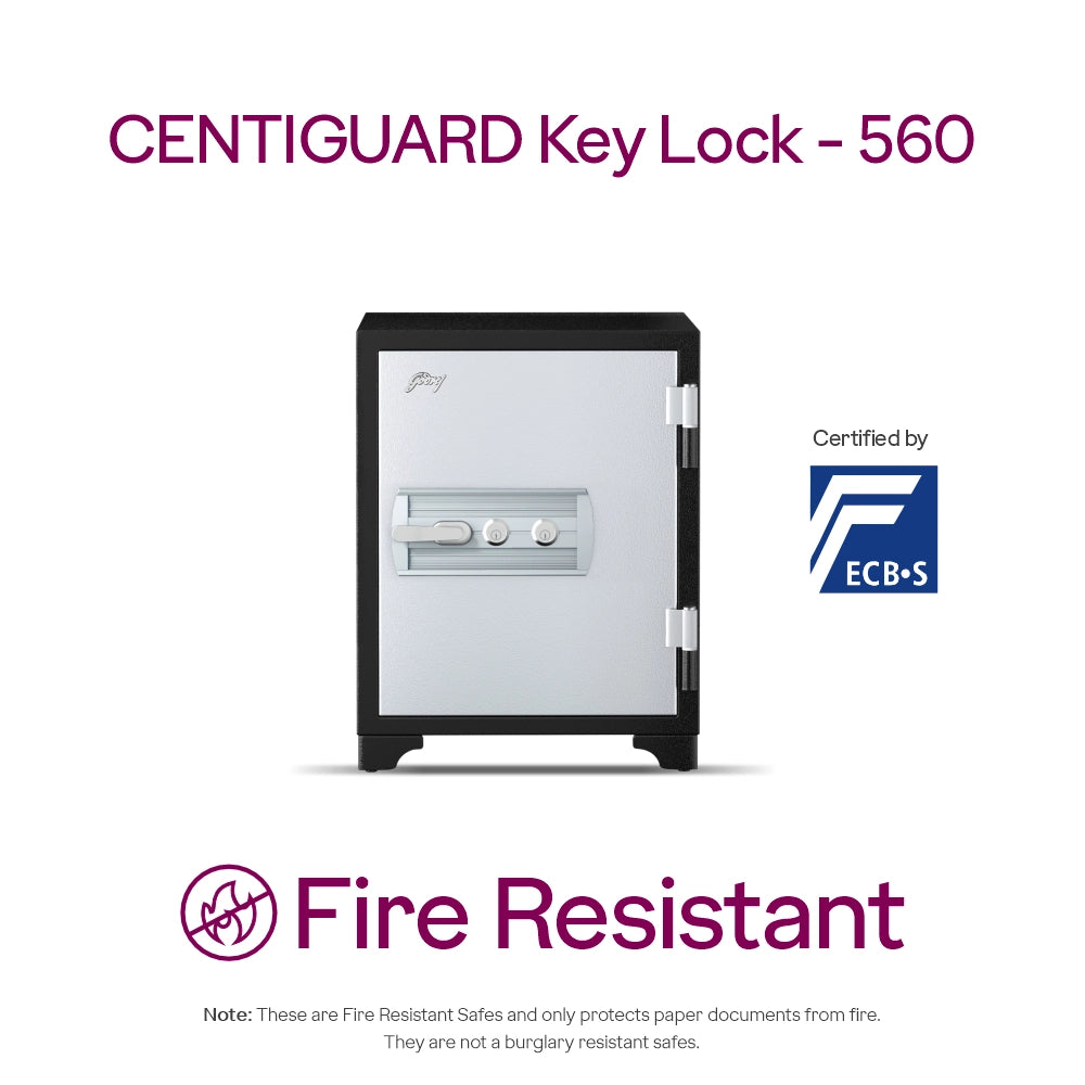 Centiguard 560 (89L) Fire-Resistant Home Locker with Key Lock