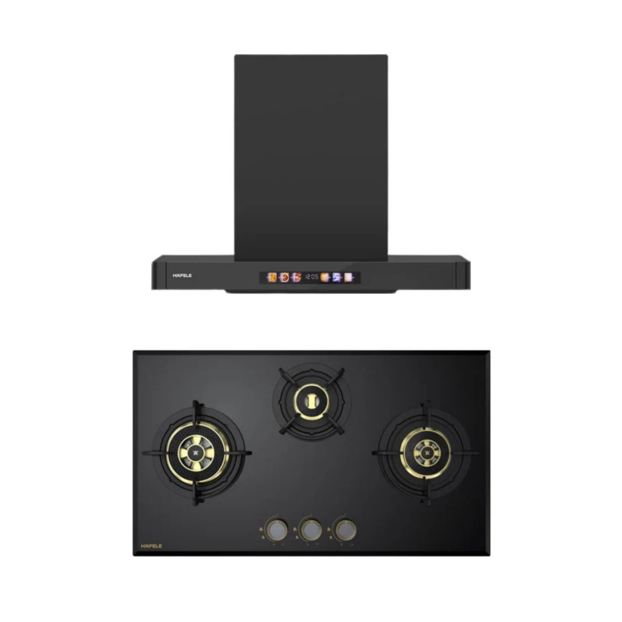 Combo TERESA T-75 BLDC Wall Mounted Chimney + Altius Plus 378 78 cm 3 Burner Hob