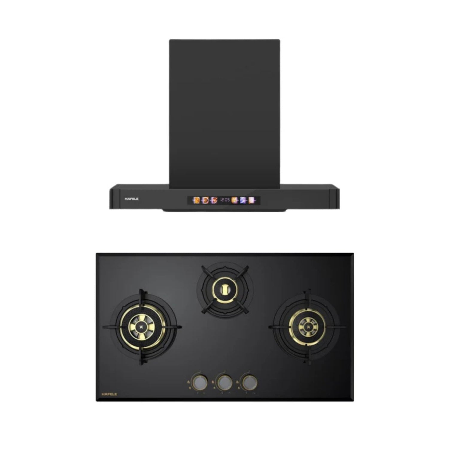 Combo TERESA T-75 BLDC Wall Mounted Chimney + Altius Plus 378 78 cm 3 Burner Hob