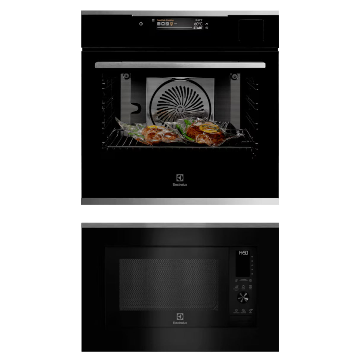 Bake And Cook Combo 60cm 70L built-in single oven KOAAS31X + 60cm 30L built-in combination microwave oven EMSB30XCF