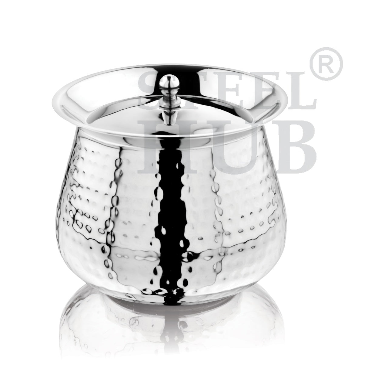 Steelhub Conical Handi (Hammered Design) 1050ml