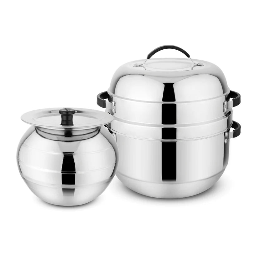 Prabha Double Delight Cook N Serve Pot – Thermal Rice Cooker 1L