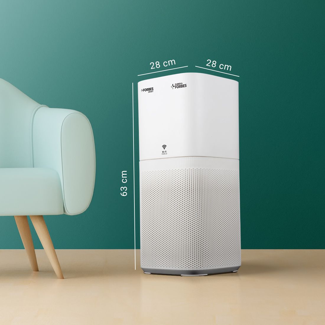 Smart 500 Surround 360° Air Purifier | True HEPA Grade 13 filter | Covers Large Area 670 Sq. Ft. | Sleep Mode | App Controlled