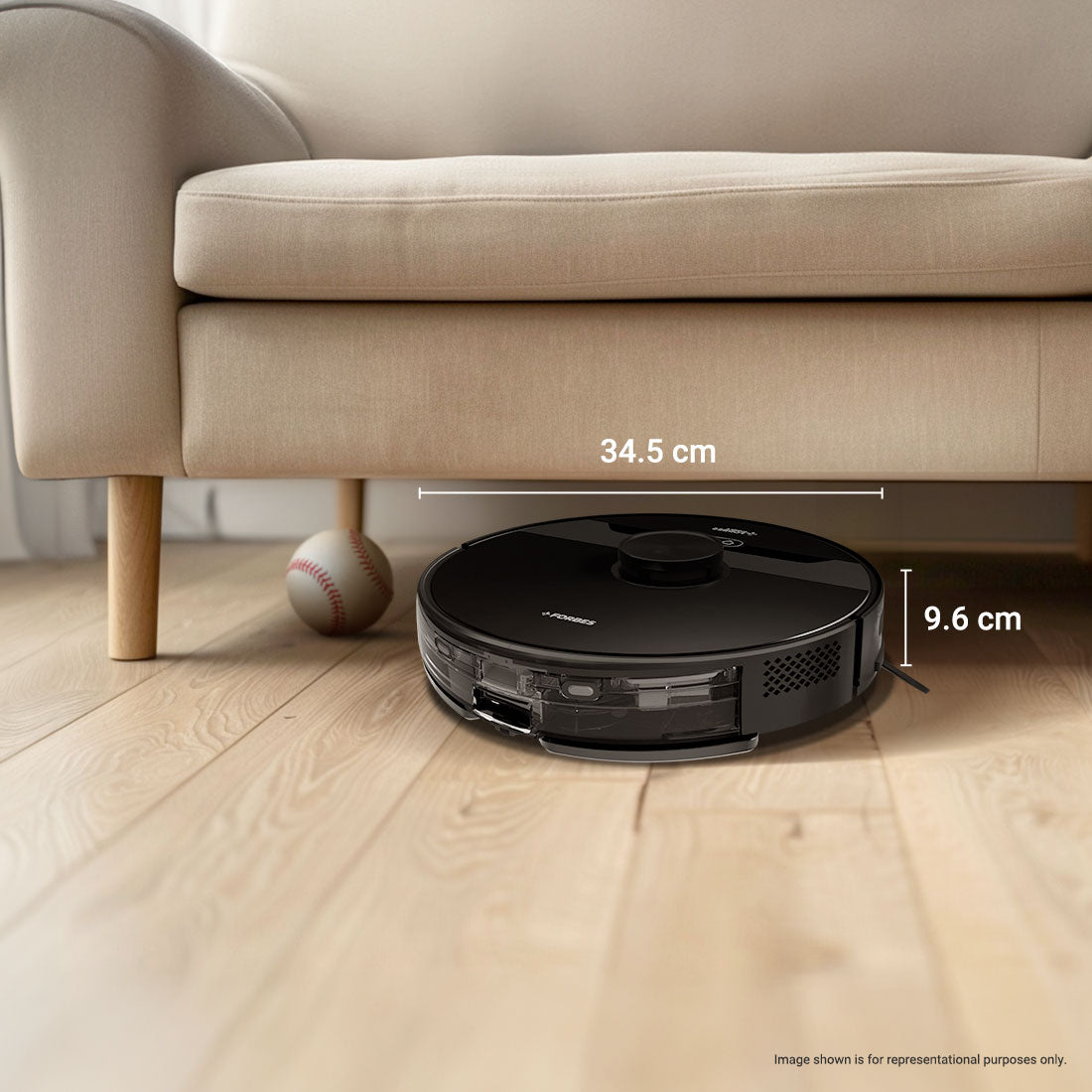 Smartclean Home Mapping Pro Vacuum Cleaner with 3-in-1 Cleaning System | 4L Capacity (Black)