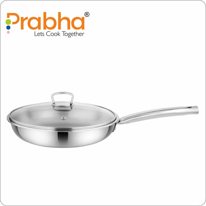 Elante Tri-Ply Frypan With Glass Lid – 1L, 20cm