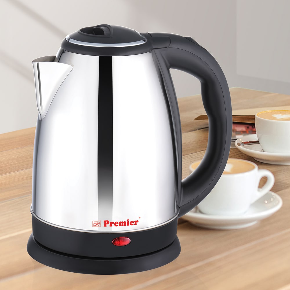 Premier Stainless Steel Electric Kettle 1.5Ltr