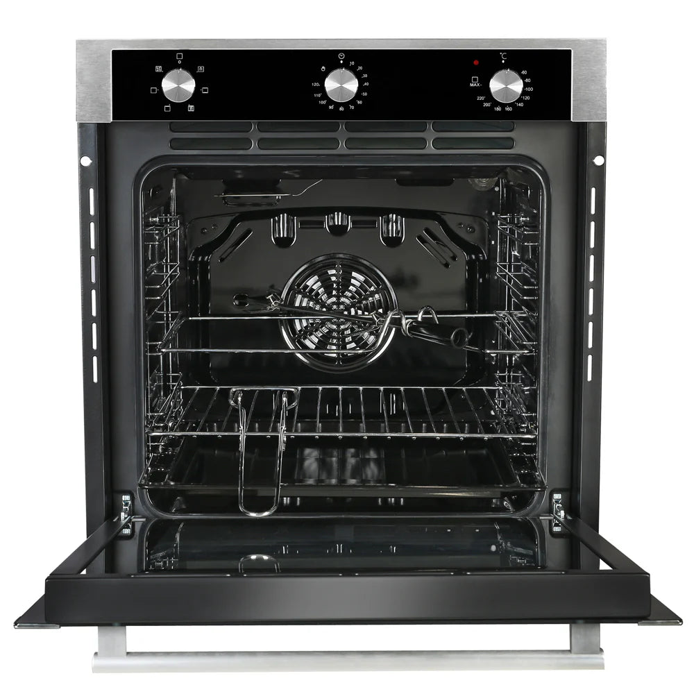 FBIO 80L 6F Built-In Electric Oven with Rotisserie, Convection Fan & 6 Cooking Functions