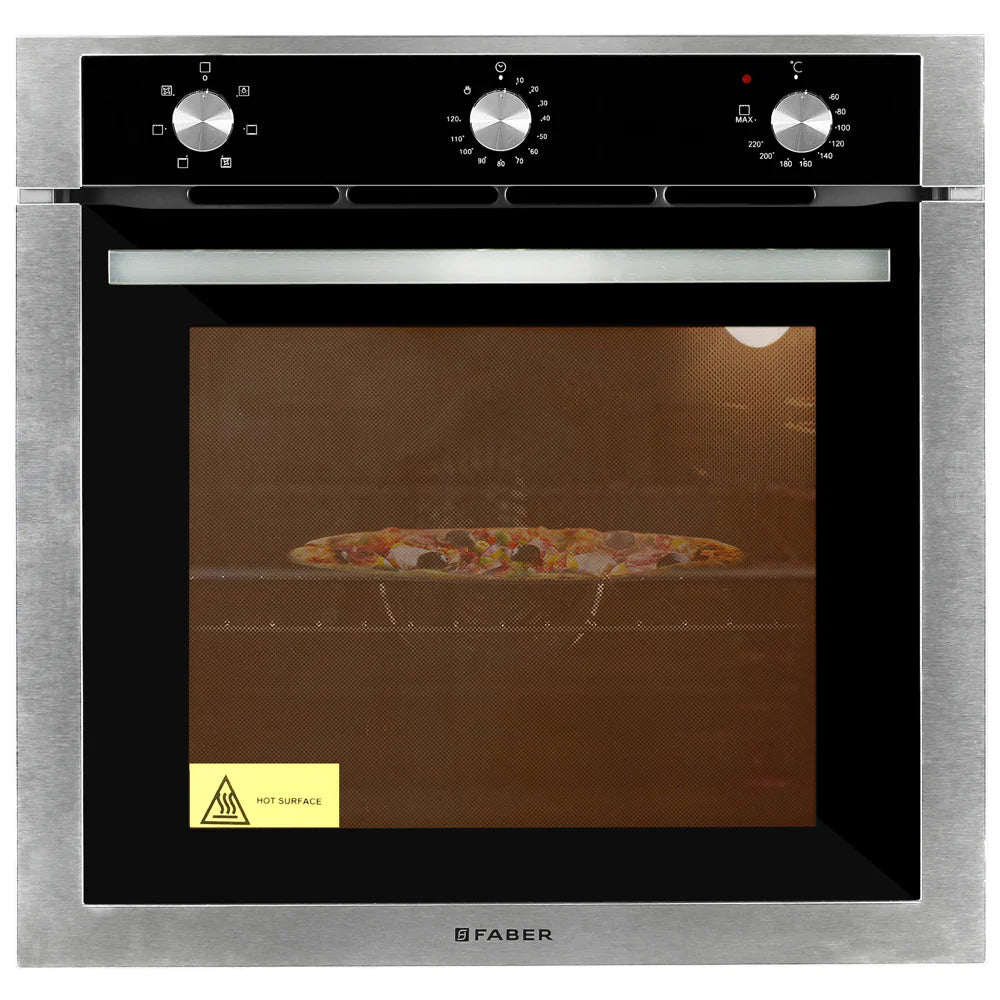 FBIO 80L 6F Built-In Electric Oven with Rotisserie, Convection Fan & 6 Cooking Functions