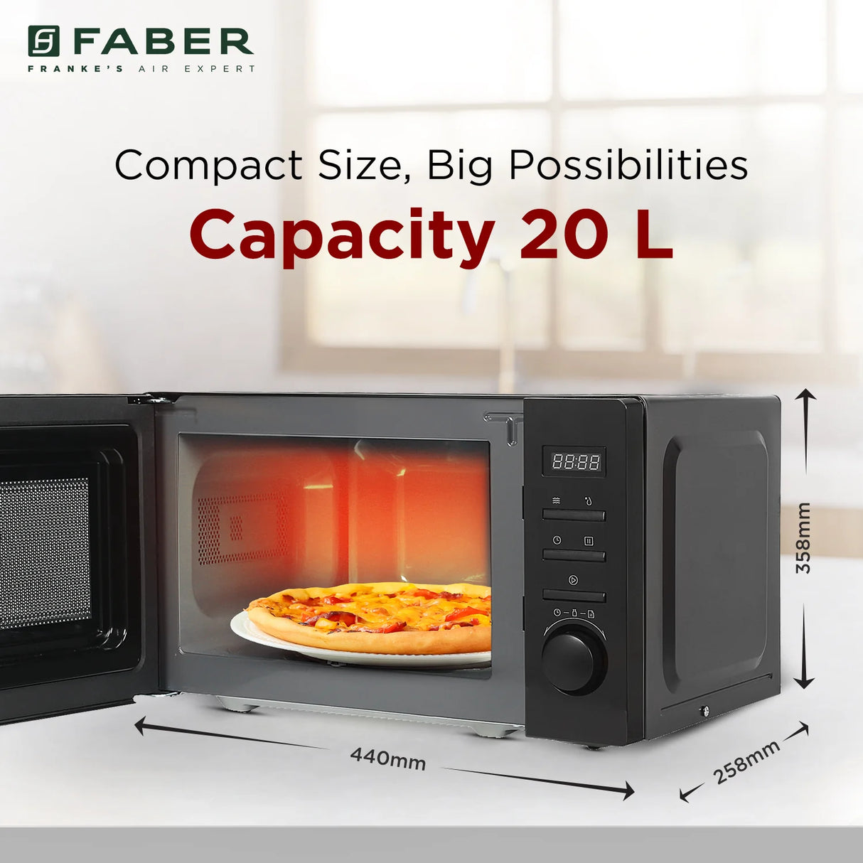 FMW Instacook 20 L Digital Microwave Oven 700W with Child Lock