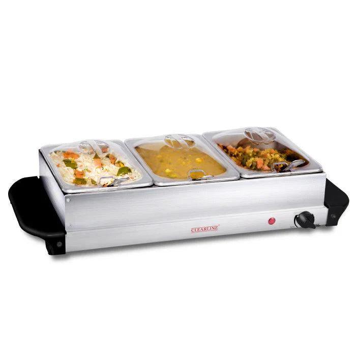 Food Warmer Cum Buffet Server (3 X 1.5L) - FWBS 01