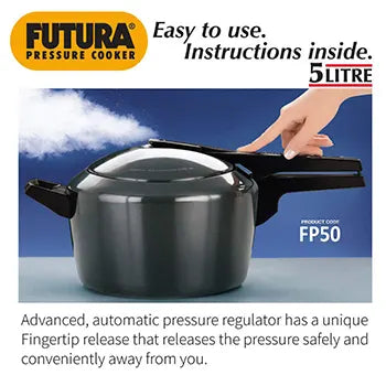 Futura Hard Anodised Pressure Cooker 5 Litre (FP50)