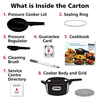 Futura 7 Litre Hard Anodised Jumbo Pressure Cooker (FP7J)