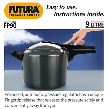 Futura 9 Litre Hard Anodised Pressure Cooker - FP90