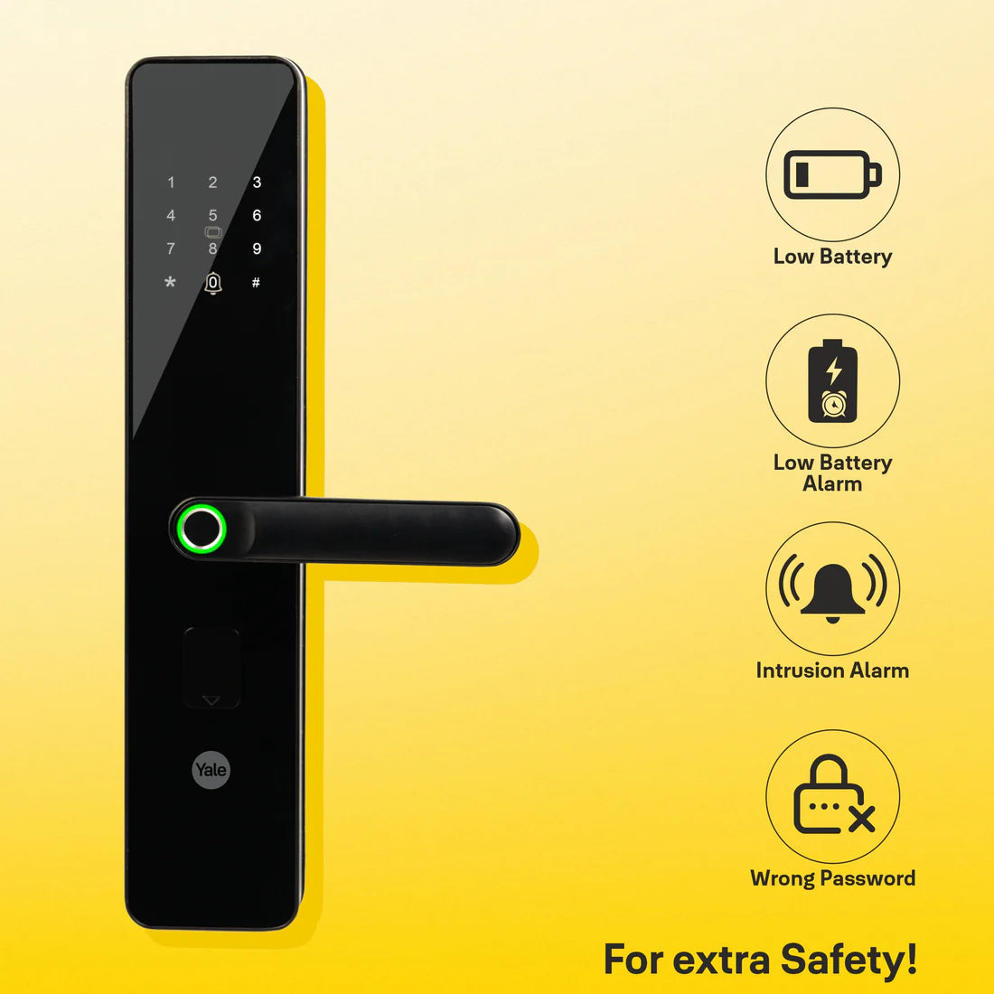 YDME 100 NxT Smart Door Lock (Black)